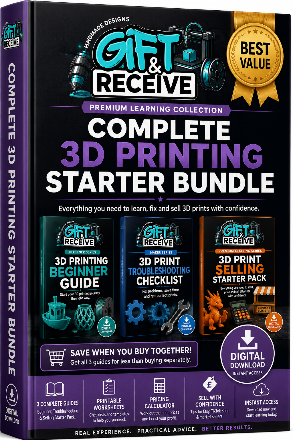 Complete 3D Printing Starter Bundle